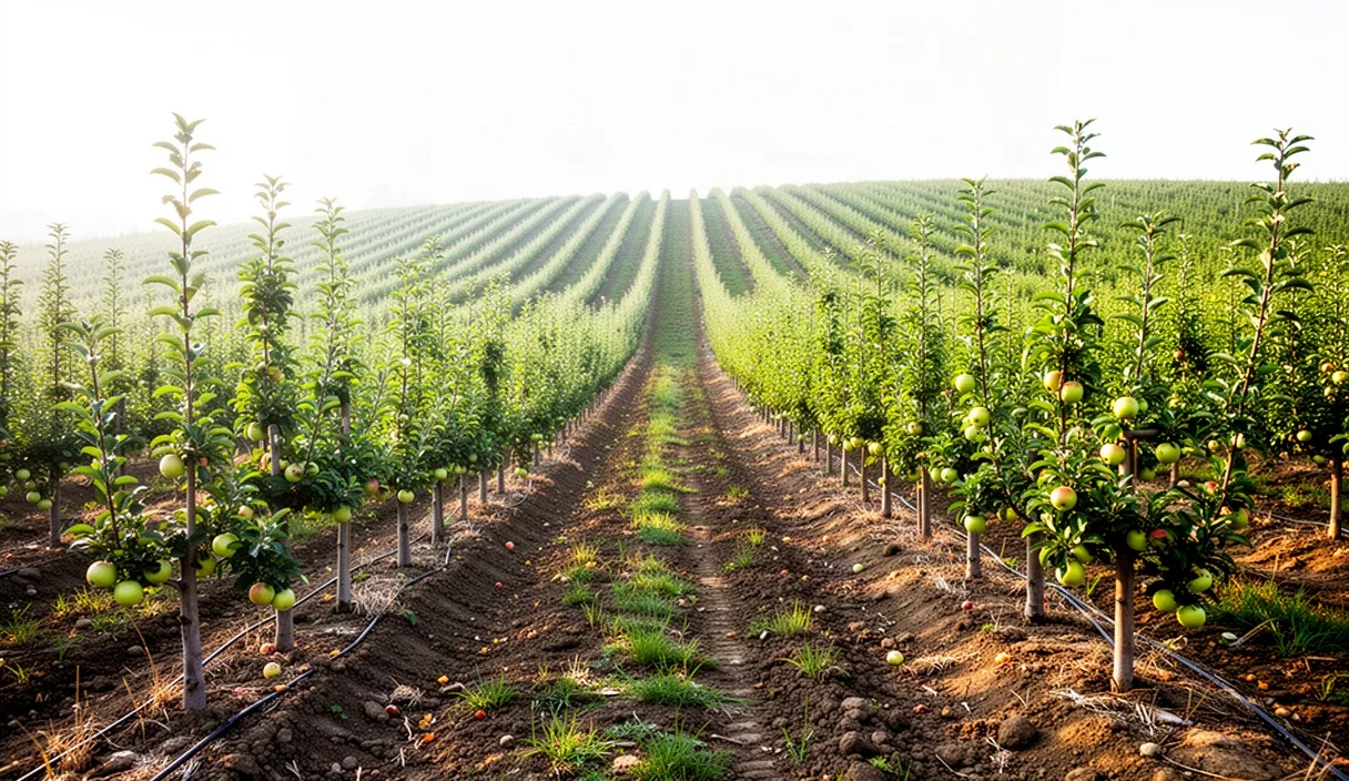 Calculating Tree Spacing for High-Density Apple Orchards