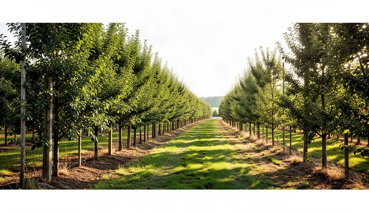 Laying Out Windbreaks to Protect Young Fruit Trees